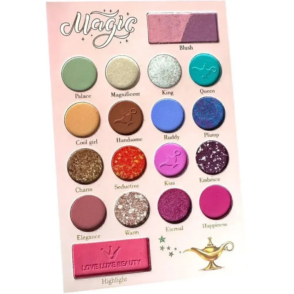 NWT PALETTE Jasmine The Princess Set Aladdin Love luxe Beauty 16 shad…
